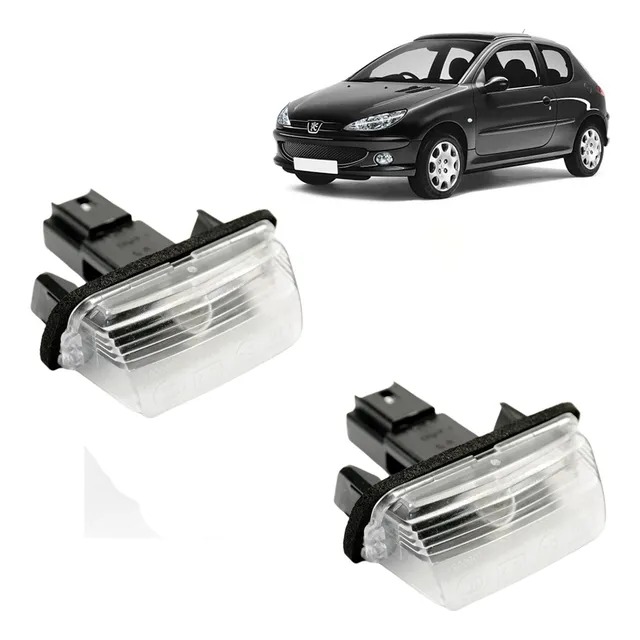 Par Lanterna 6340a3 Luz Placa C3 C4 Peugeot 206 207 307 