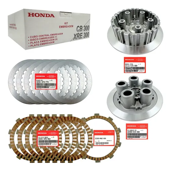 Kit Embreagem Completa Xre Cb300 Original Honda.