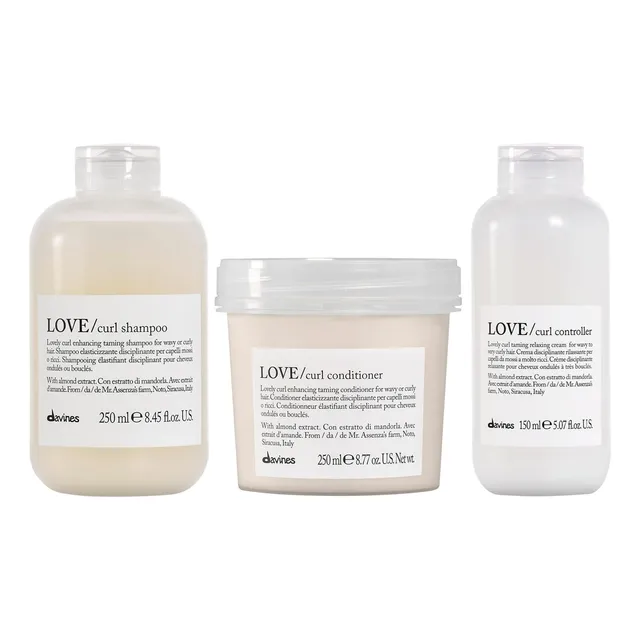 Shampoo 250ml+ Acondicionador + Controller Davines Love Curl