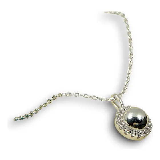 Cadenas Collar Perla Chaplin Ajustable Volga Oro 18k Dama