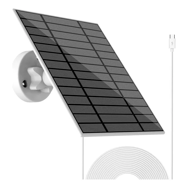 Panel Solar 6w Para Camara Seguridad 6w-1pack-usb-c-nuevo