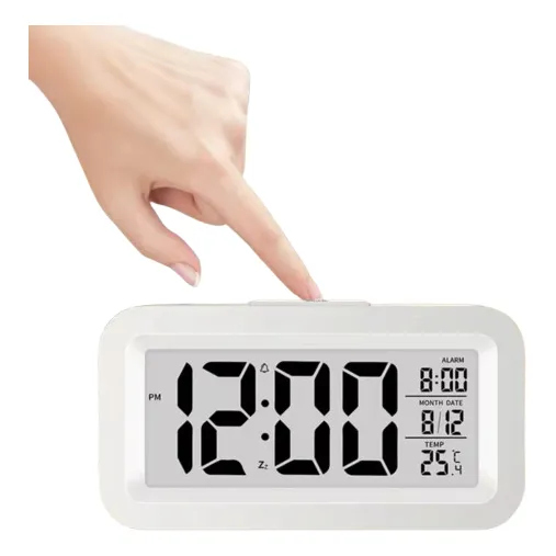 Relógio Digital Noturno Decoração Despertador Casa Mesa