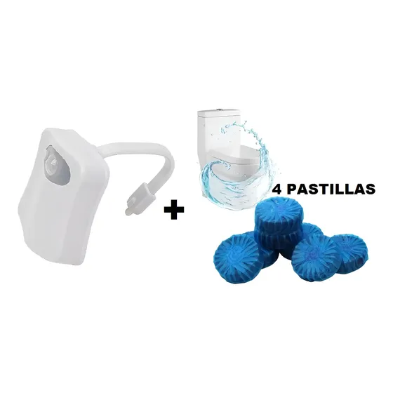 Sensor Luz Led Inodoro Pastilla Sanitaria Poceta Tanque Cmb