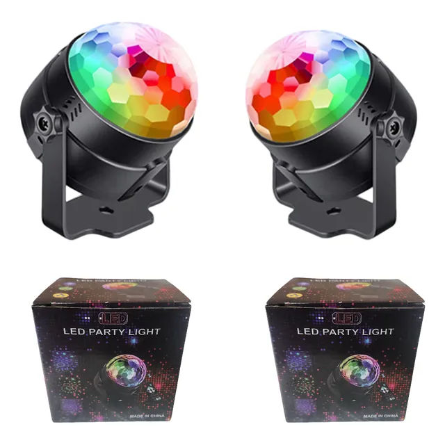 Kit X2 Foco Lámpara Led Luces Sicodelicas - 7 Modos