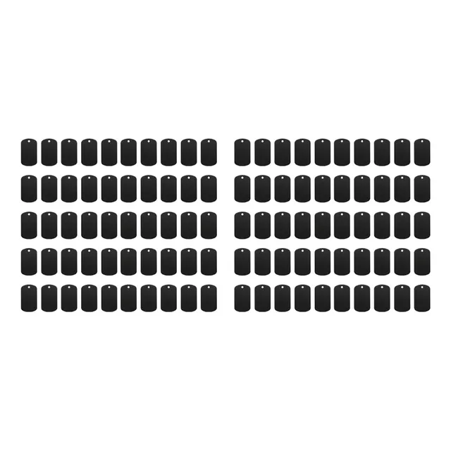 100 Piezas De Estampillas De Metal Negras Para Estampar Y Gr