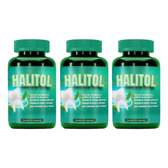 3 Halitol = Melhora Do Mau Hálito Bom Rápido 