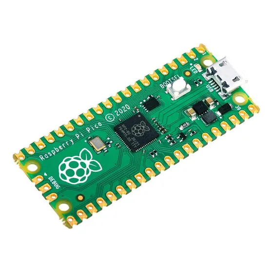 Processador de microcontrolador Arm Cortex M0+ de núcleo duplo Raspberry Pi Pico Rp2040 - 1 unidade