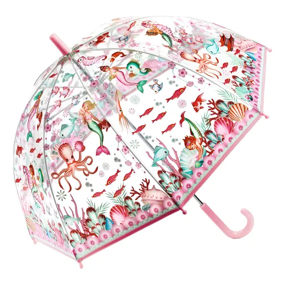 Paraguas Infantil Djeco Sirena 70cm X 68cm
