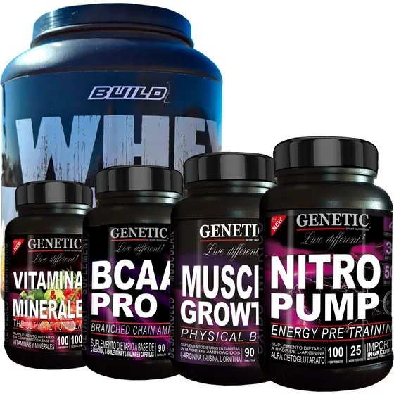 Rapido Crecimiento Muscular Sostenido Pro Hormonal Genetic Sabor Frutilla