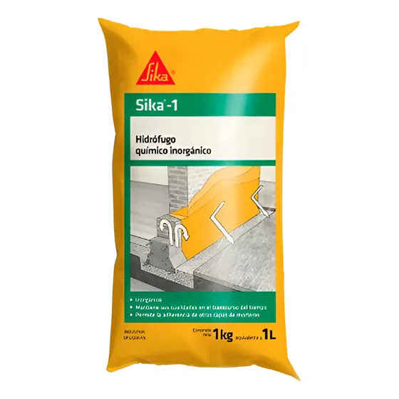Hidrofugo Químico Inorgánico Sika 1 Sachet 1kg.ufa