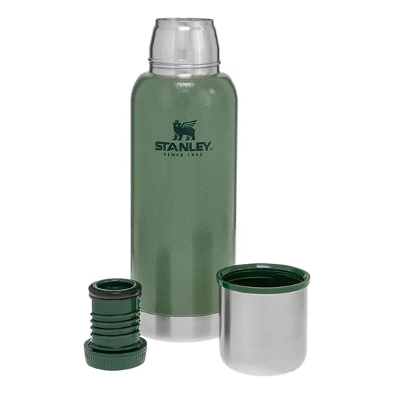 Termo Stanley Adventure 1 litro color verde resistente ideal para bebidas calientes o frías