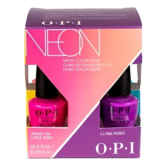 Colección Esmalte Neon Packs X 4  De O.p.i