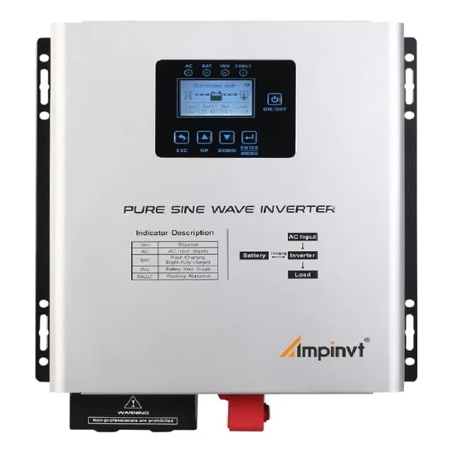 Inversor Cargador Ampinvt 800watt Onda Sinusoidal 100% Nuevo
