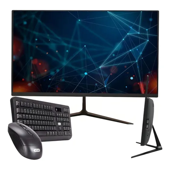 Computador All In One Slim I3 Tela 21.5 +kit Teclado E Mouse 127/220V