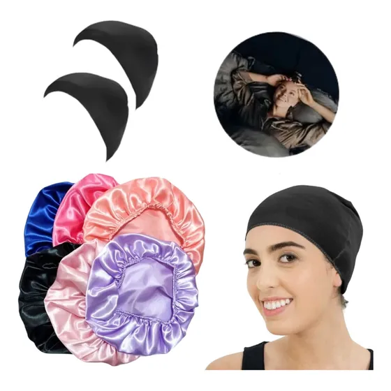 Kit 2 Touca De Nero + 1 Touca De Cetim Antifrizz Day After Cor