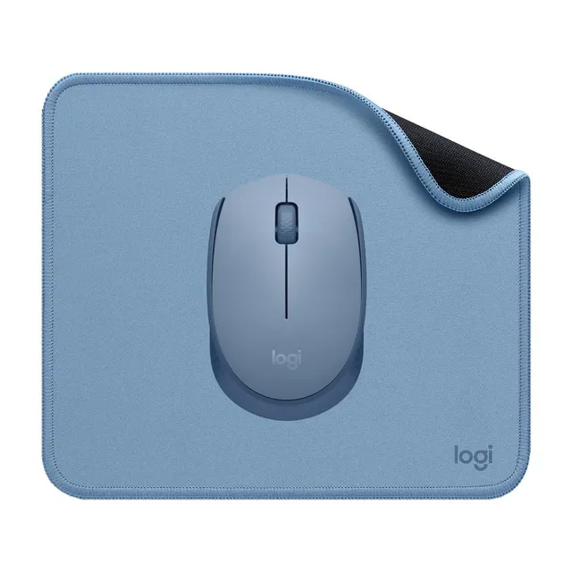 Mouse Inalámbrico Logitech M170 + Pad Studio Series, Gris Az