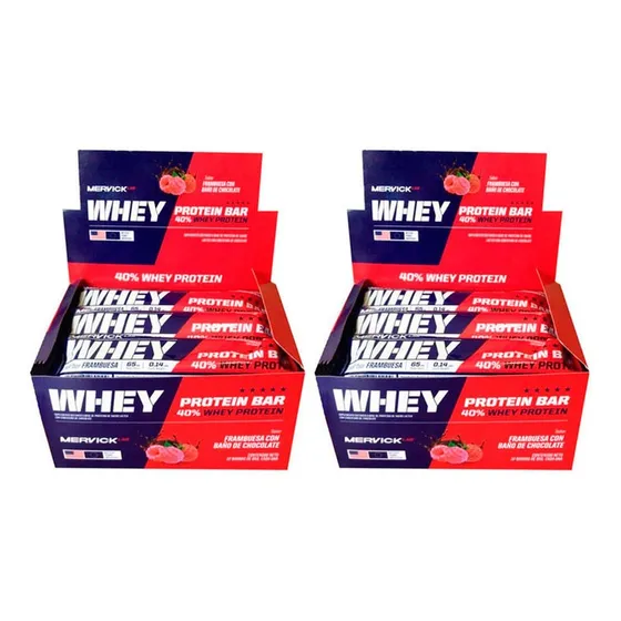 Whey Protein Bar Mervick Lab Proteina X 24 Unidades