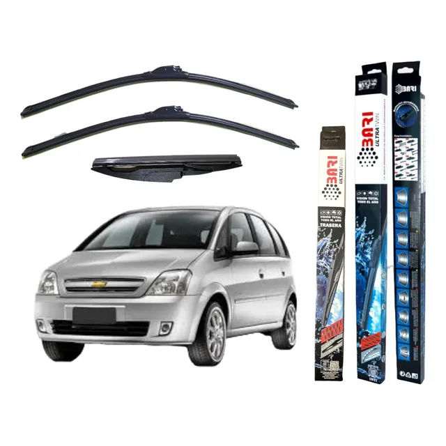 Kit 3 Escobillas Chevrolet Corsa Spin Onix Agile Meriva +
