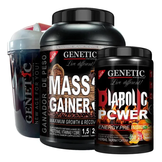 Masa Muscular Gainer Energía Prework Diabolic Shaker Genetic