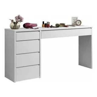 Escrivaninha 5 Gavetas Berlim Yescasa 136x81x45cm Branco Escrivaninha 5 Gavetas Berlim Yescasa 136x81x45cm Branco
