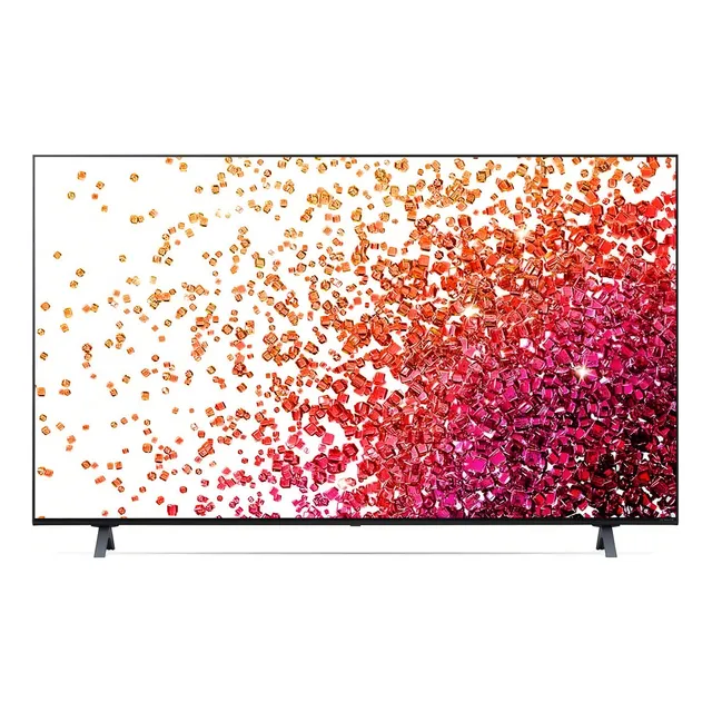 Smart TV de 75" LG AI ThinQ 75NANO75 con pantalla LCD 4K color plateado