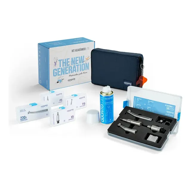 Kit Acadêmico De Peças De Mão S4 Push Lite Odonto - Schuster
