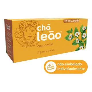 ChĂĄ LeĂŁo Camomila Em SachĂȘ 25 G 25 U ChĂĄ LeĂŁo Camomila Em SachĂȘ 25 G 25 U