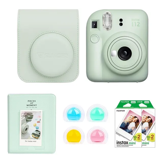 Cámara De Película Instantánea Fujifilm Instax Mini 12 Verde