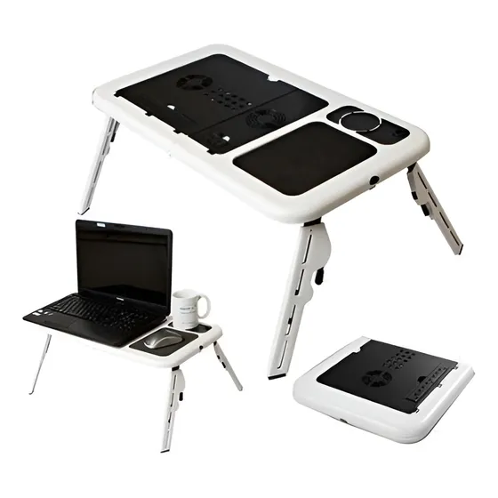 Mesa De Cama Para Notebook Con Ventilador Plegable Mli