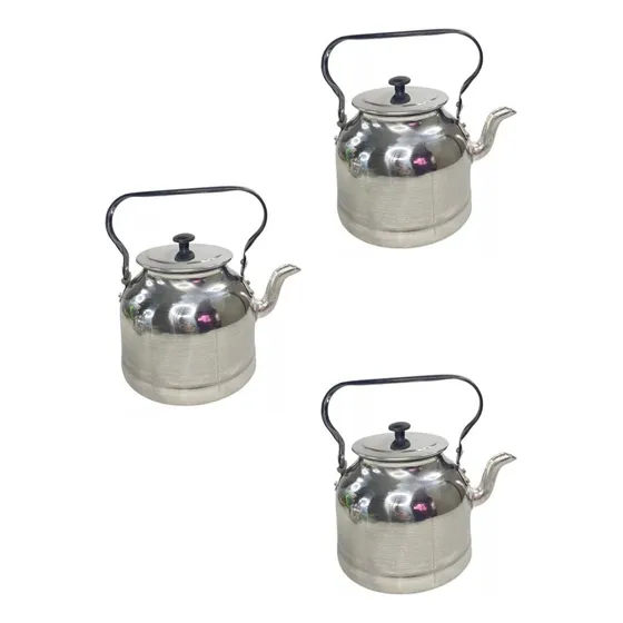Set X 3 Pava Con Asa N°16 Aluminio 1,7 Litros Pico Cebador