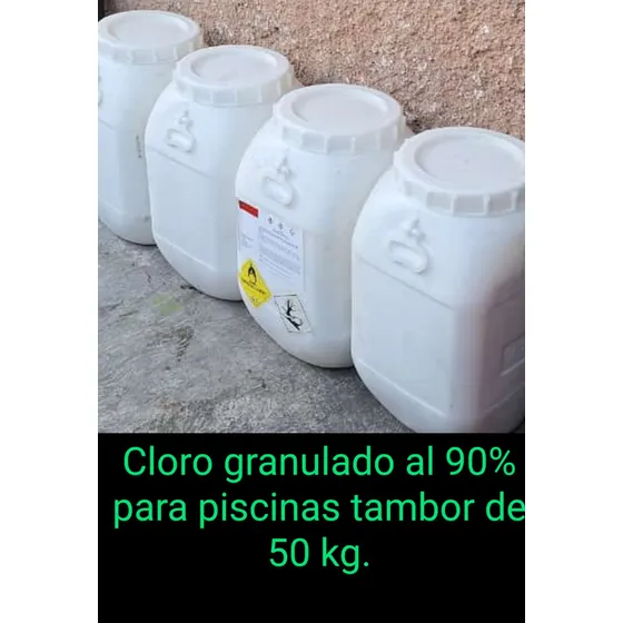 Cloro Granulado Al 90%  De 50kg Tambor De Plástico