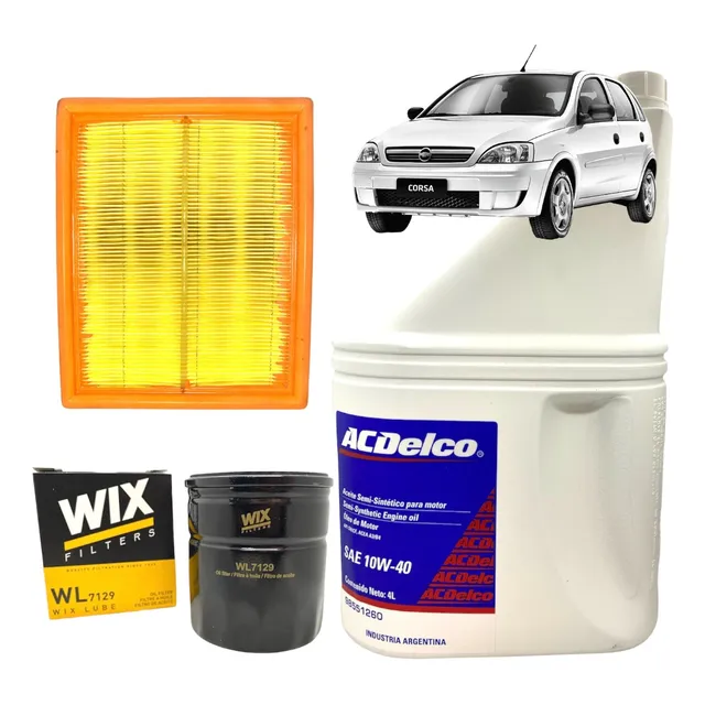 Kit Cambio De Aceite Y Filtros Corsa Classic Agile 1.4 1.6