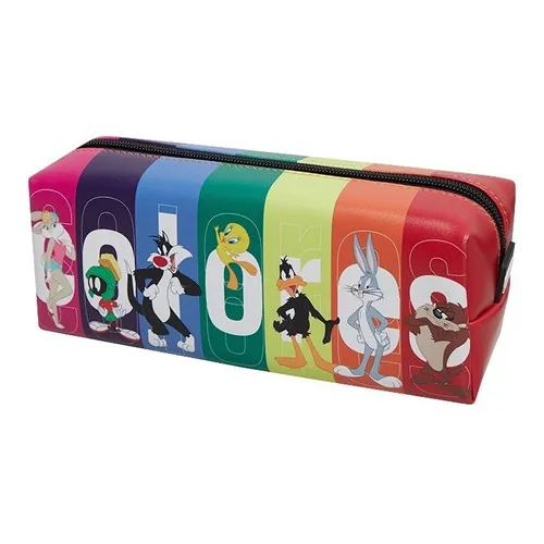 Cartuchera Canopla Looney Tunes Rectangular Mooving