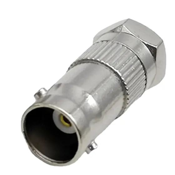 Plugue Macho Tipo F Adaptador Bnc Para Tipo F Conector Coaxi