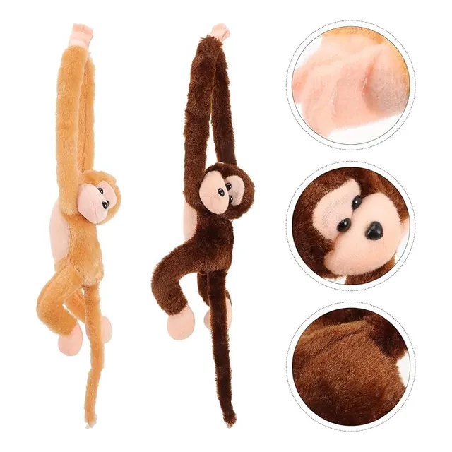 Peluche Abrazo De Mono Colgante Grande Con Sonido Colores
