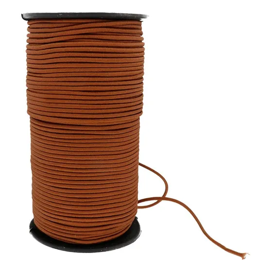 Cordón Elástico Trenzado Tubular 3mm 100 Mts Cola V/color