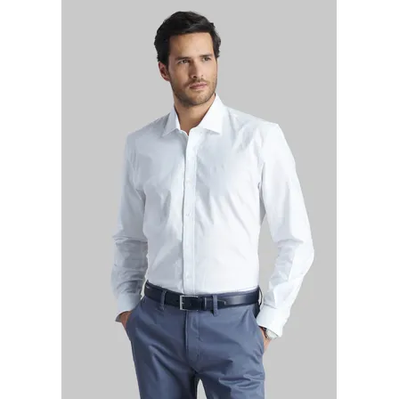 Camisa Sport Oxford Blanco Ss26 Ferouch