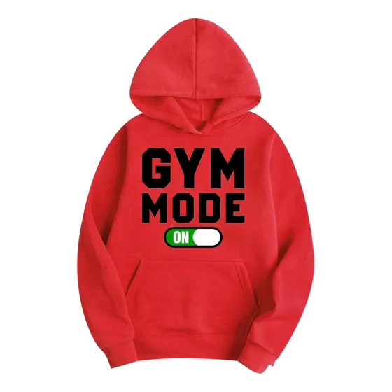 Sweaters Hoodie Suéter Con Capucha Unisex Gym Mode On
