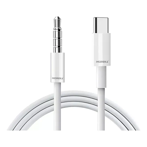 Moreka Cable De Audio Usb Tipo C A Auxiliar Plug 3,5mm De 1m