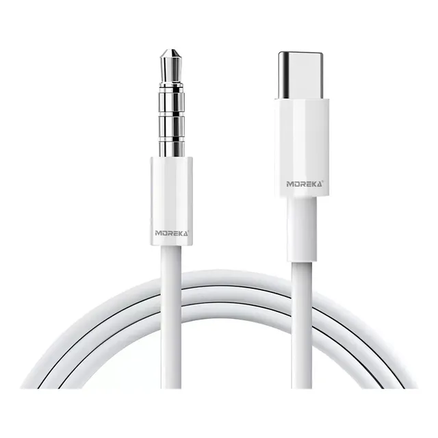 Moreka Cable De Audio Usb Tipo C A Auxiliar Plug 3,5mm De 1m