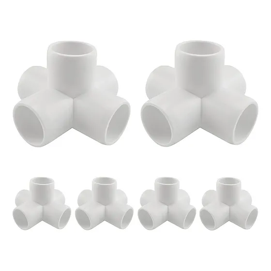 Pack 6 Codos Pvc 5 Vías 1/2 PuLG - Unidad a $7500