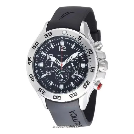 Relógio náutico preto masculino original N14536g