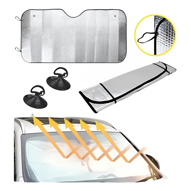 Quebra Sol Protetor Solar Parabrisa Anti-uv Proteção  Carro