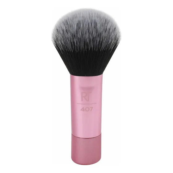 Real Techniques 1704 mini pincel de maquiagem sintético rosa