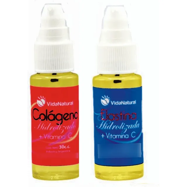 Combo Colágeno Hidrolizado + Elástina Líquidos De 30 Cc Vn