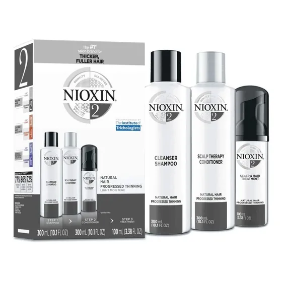 Nioxin System 2 Kit Shampoo + Cond. 300ml Leave In 100ml