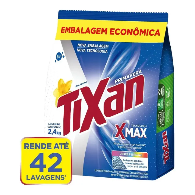 Lava Roupas Concentrado Pó Primavera Ypê 2.4 KG
