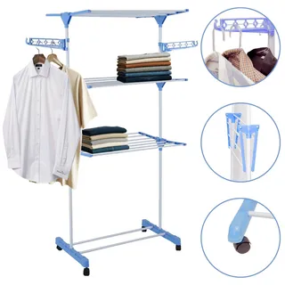 Varal De ChĂŁo Grande De Roupas 3 Andares DobrĂĄvel Cor Azul Kontuz 170 Cm Varal De ChĂŁo Grande De Roupas 3 Andares DobrĂĄvel Cor Azul Kontuz 170 Cm