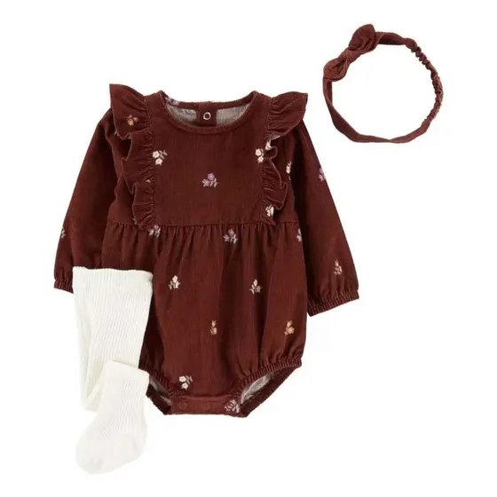 Carters, Conjunto, Mameluco, Medias Y Cintillo