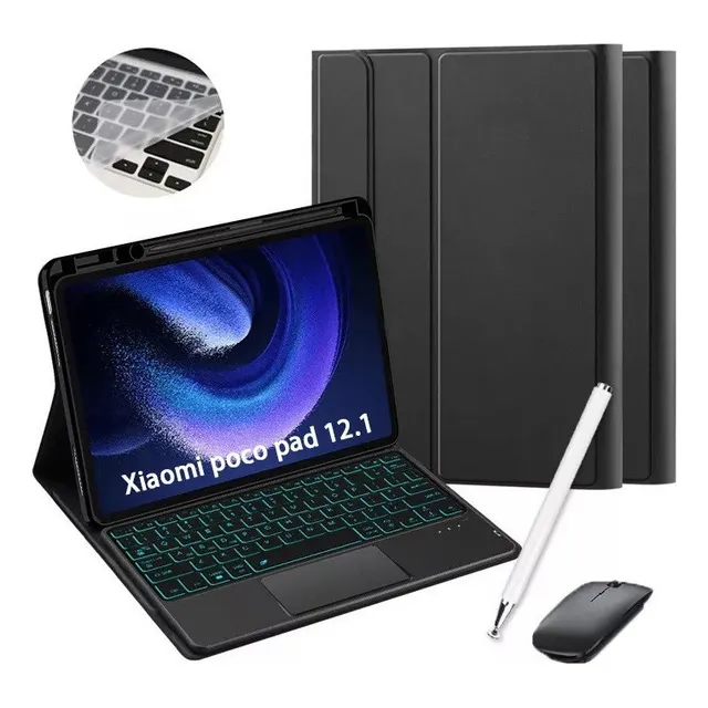 Funda Con Lápiz De Teclado Y Ratón Para Xiaomi Poco Pad 12.1